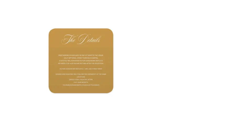 Wedding Invitation Shapes