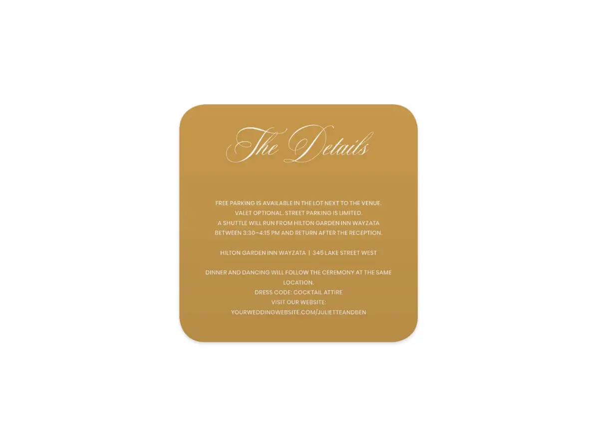 Wedding Invitation Shapes