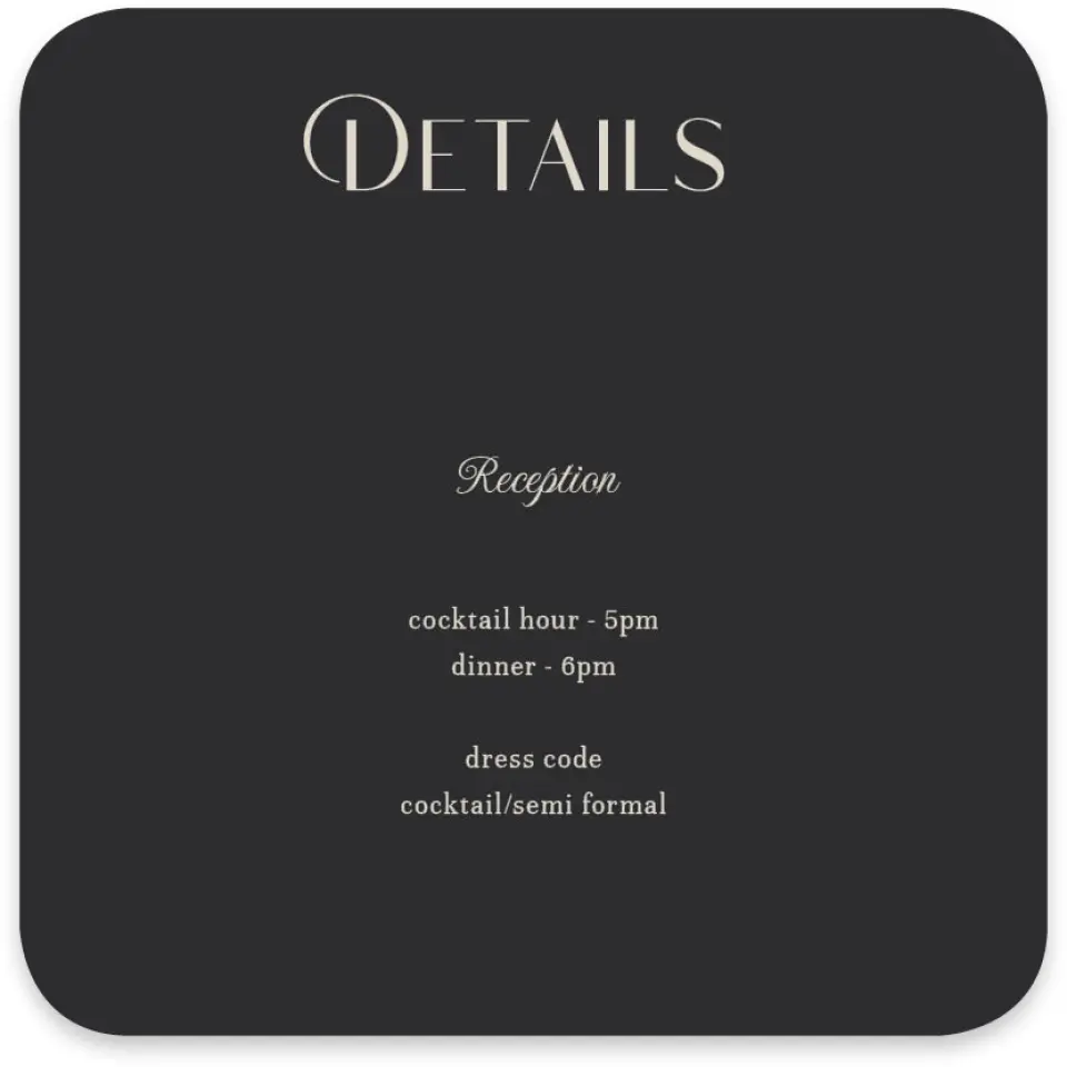 This is a 4" x 4" Wedding Invitation Enclosure Card called Winter Wildflowers printed in full color on Luxe Satin paper