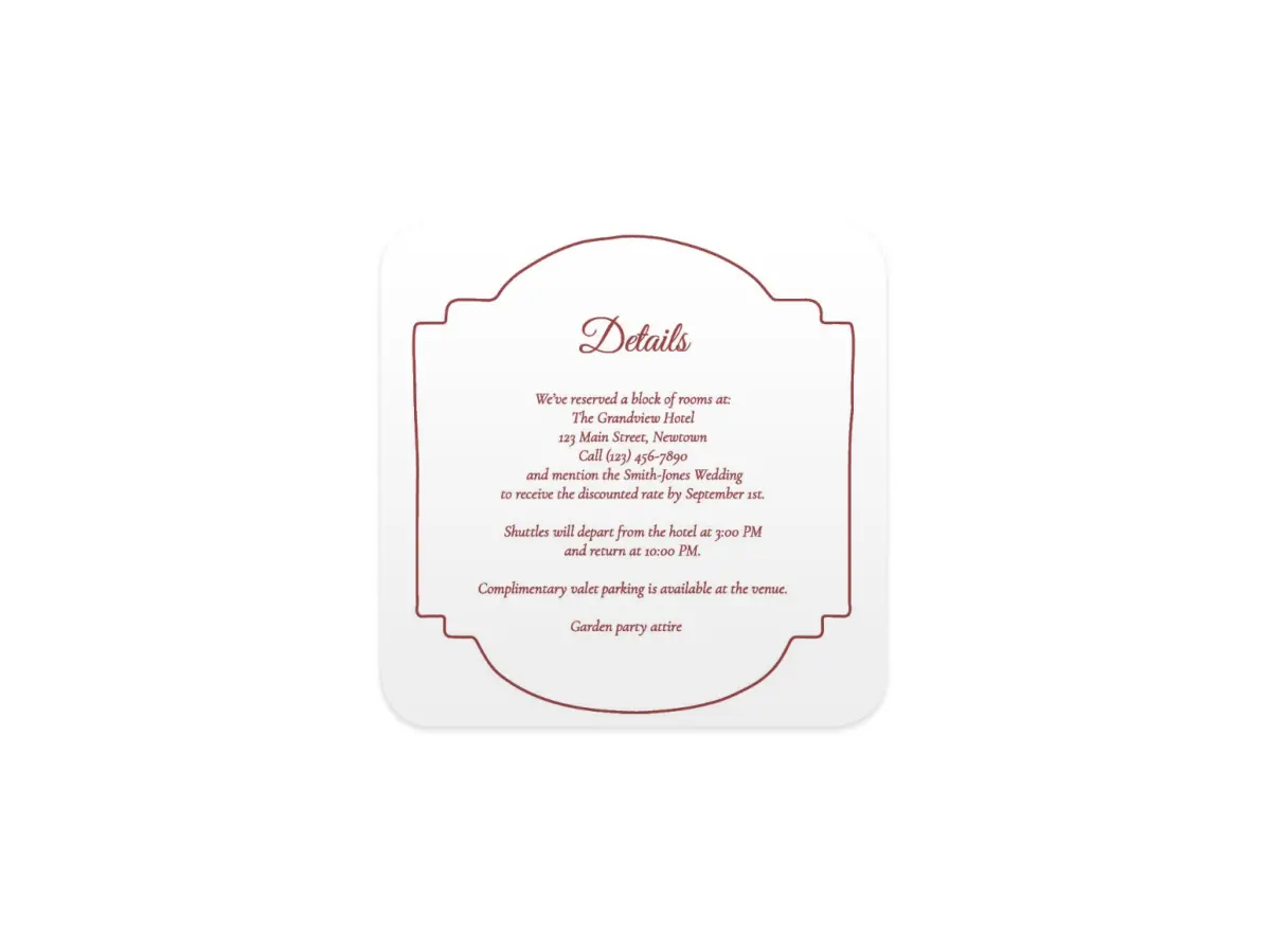 Wedding Invitation Shapes