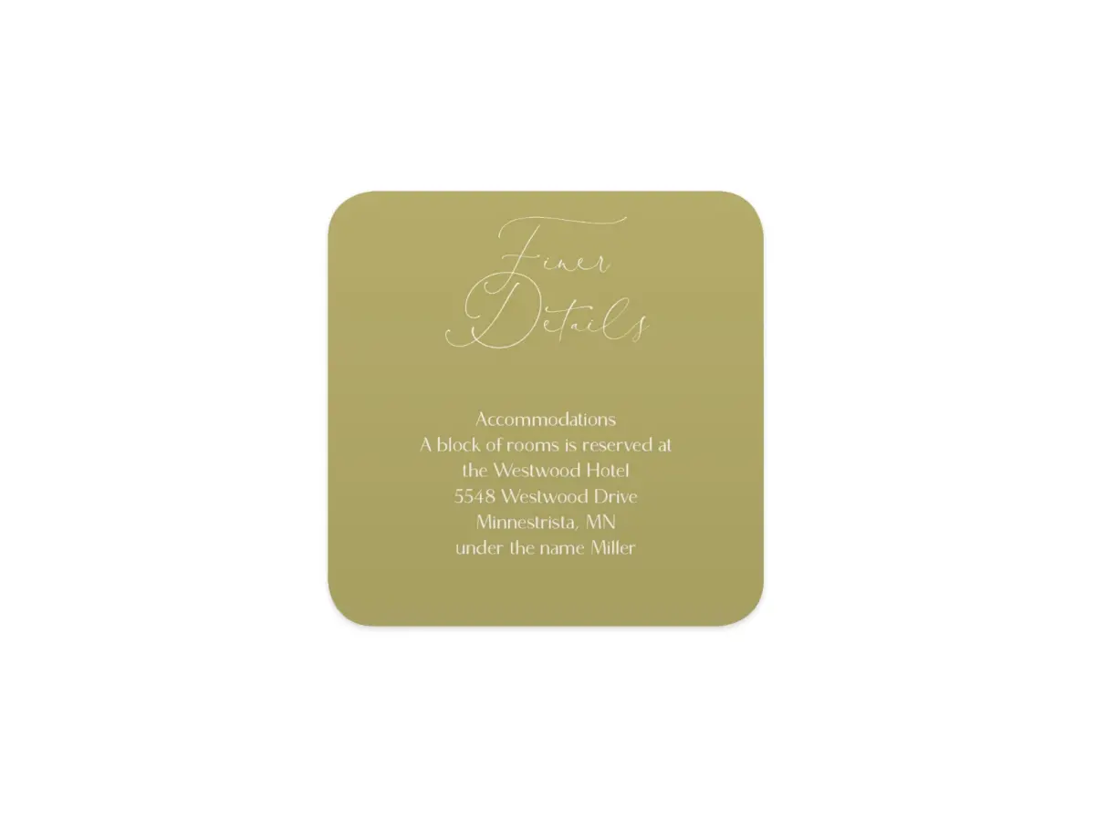 Wedding Invitation Shapes