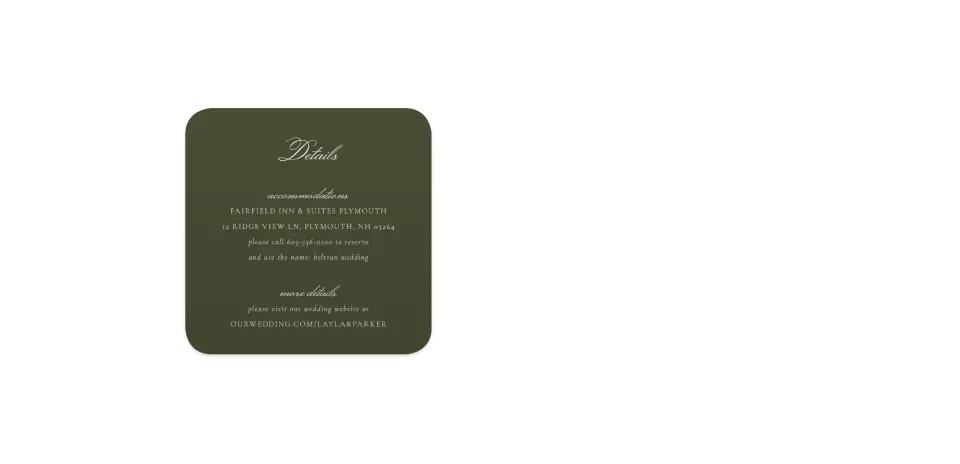 Wedding Invitation Shapes