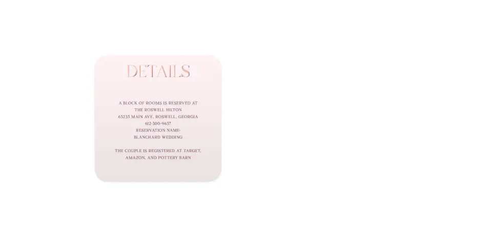 Wedding Invitation Shapes