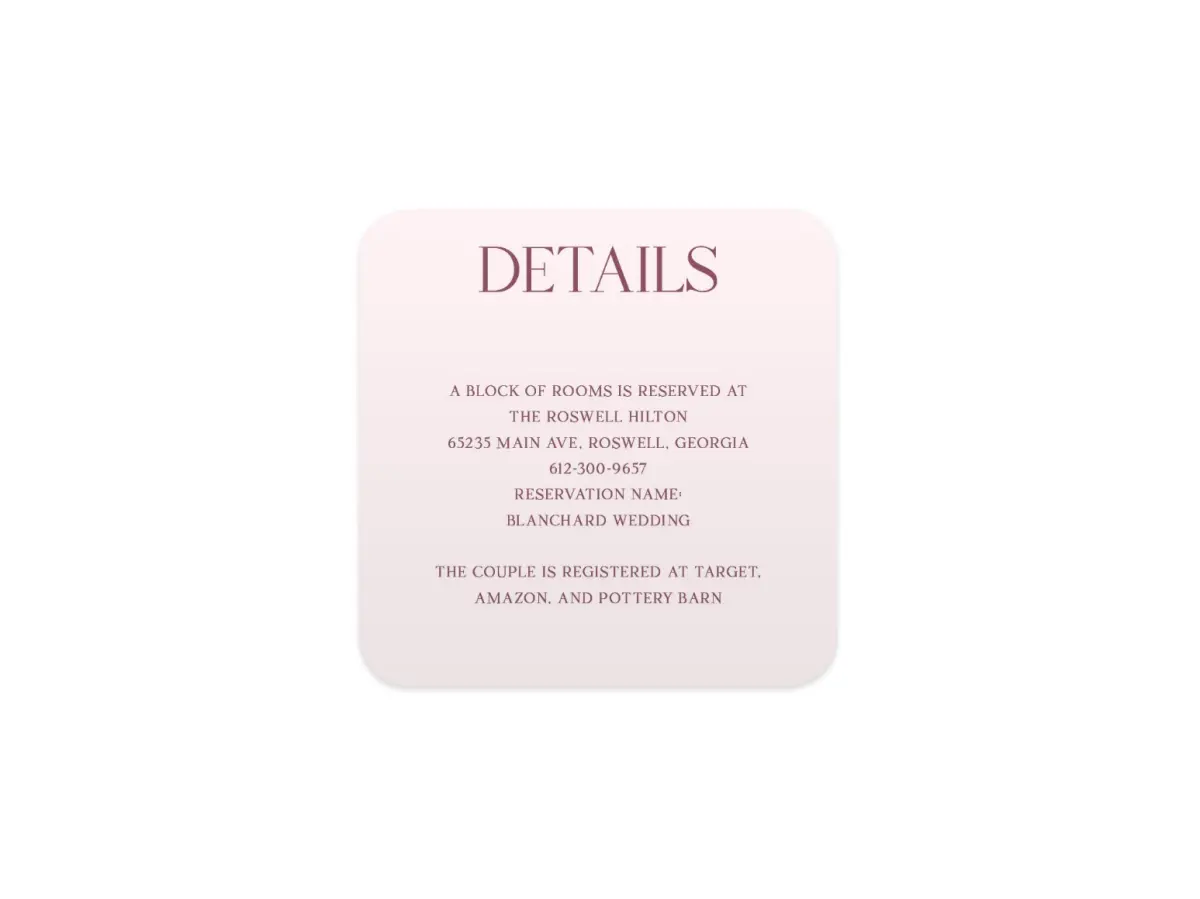 Wedding Invitation Shapes