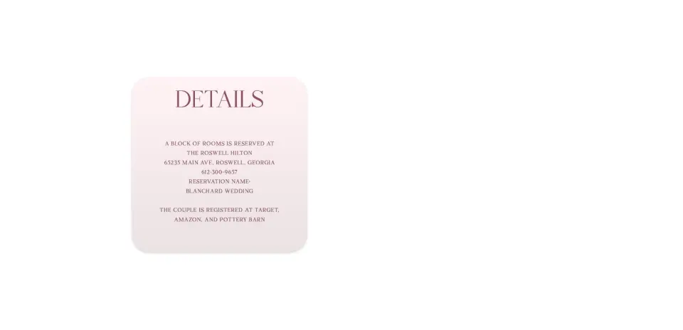 Wedding Invitation Shapes