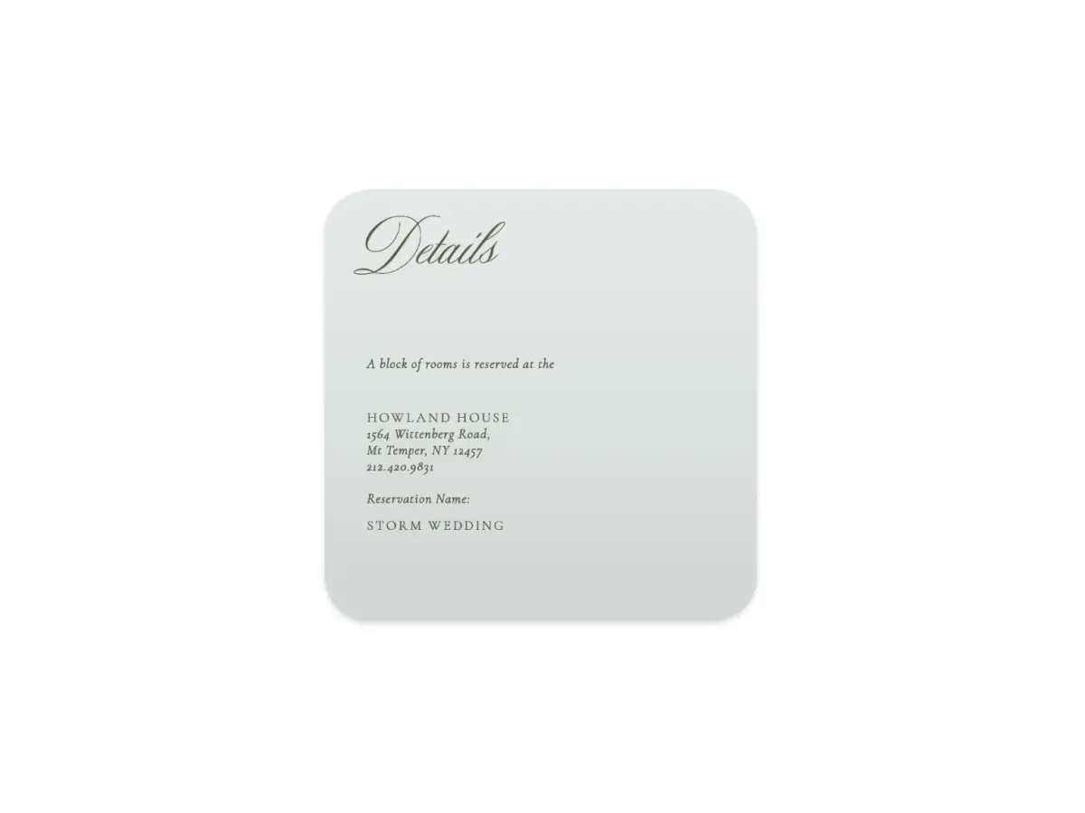 Wedding Invitation Shapes