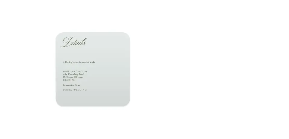 Wedding Invitation Shapes