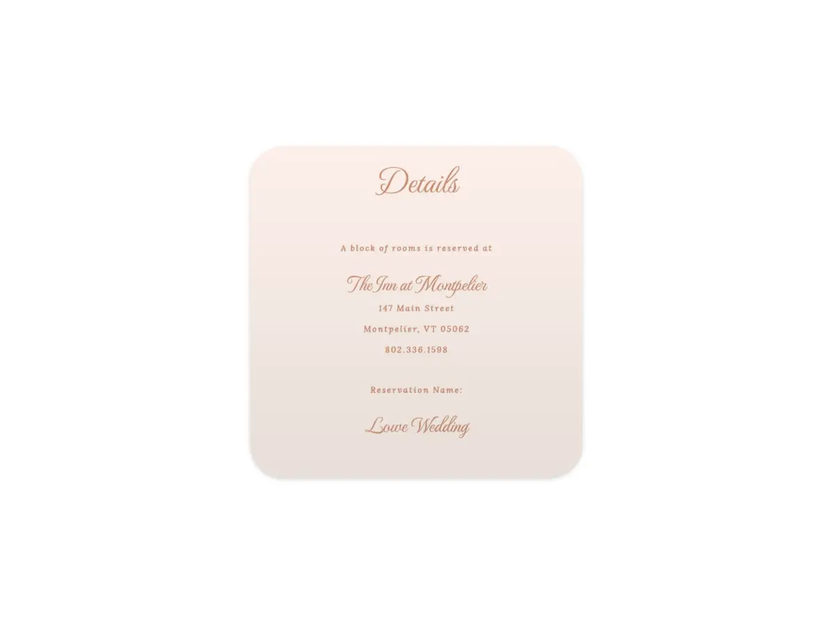 Wedding Invitation Shapes