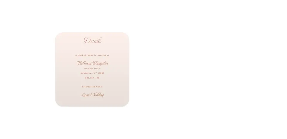 Wedding Invitation Shapes