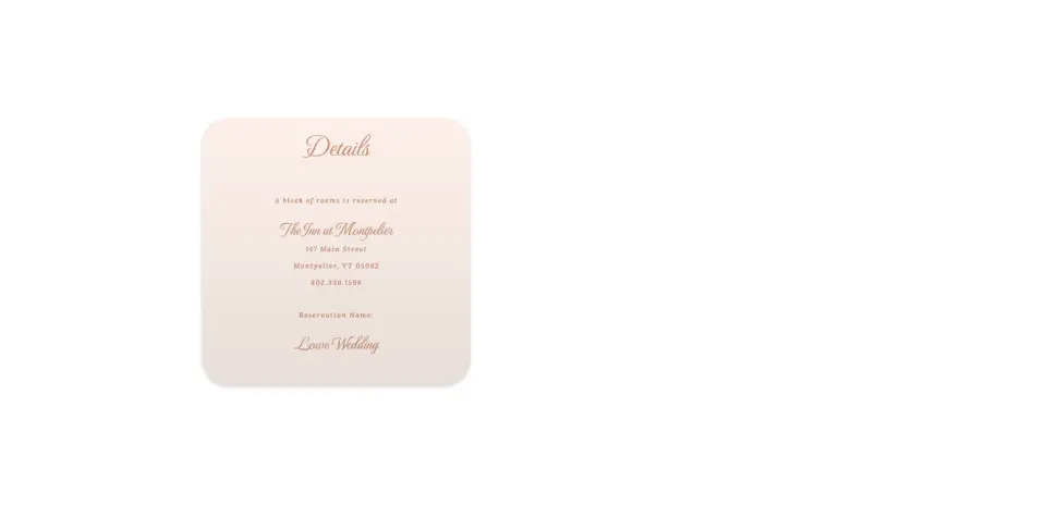 Wedding Invitation Shapes