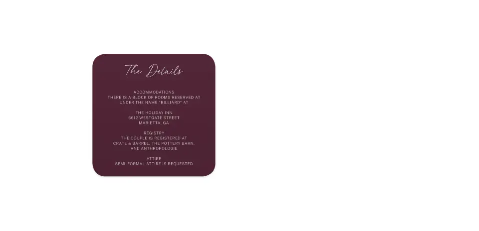Wedding Invitation Shapes