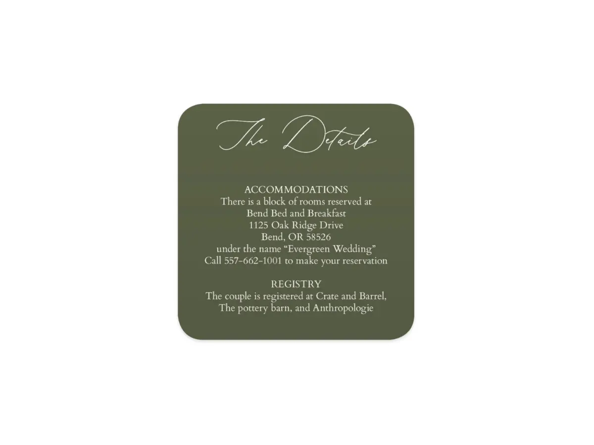 Wedding Invitation Shapes