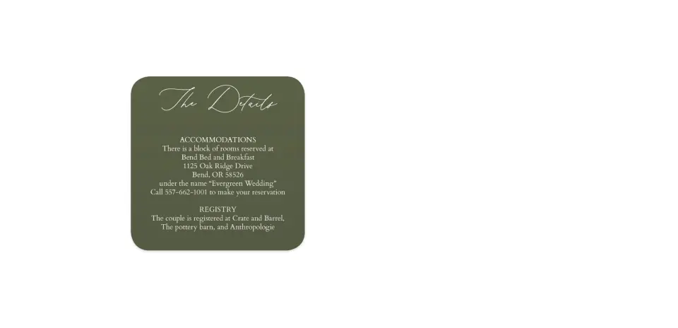 Wedding Invitation Shapes