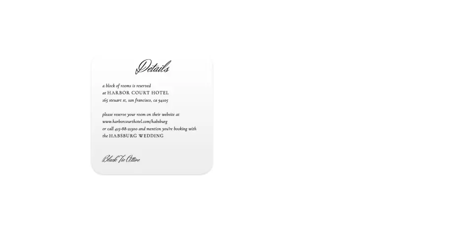 Wedding Invitation Shapes