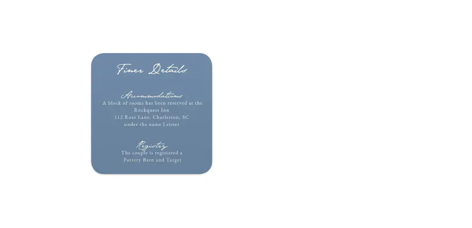 Wedding Invitation Shapes