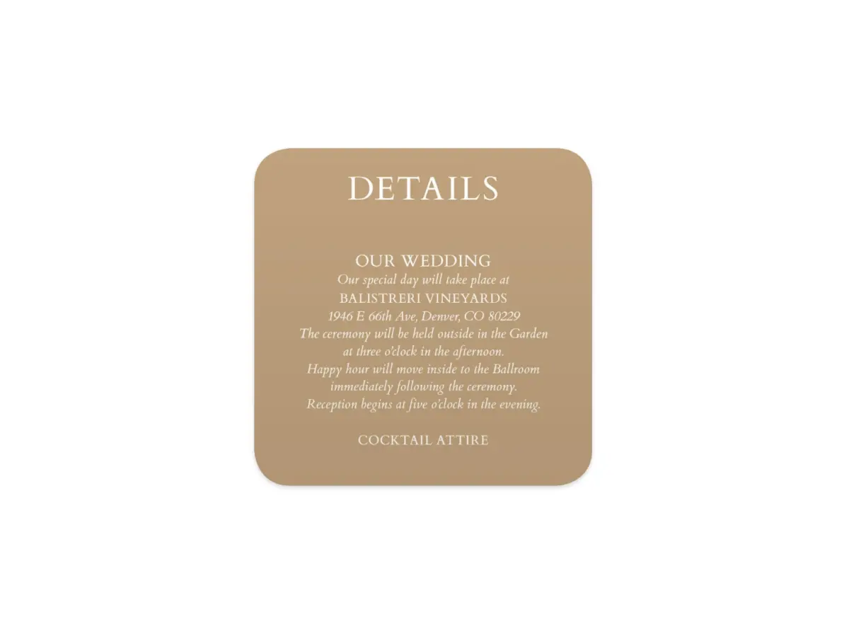 Wedding Invitation Shapes