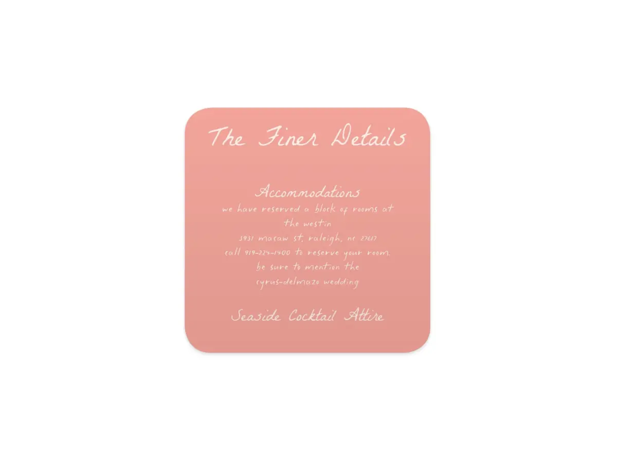 Wedding Invitation Shapes