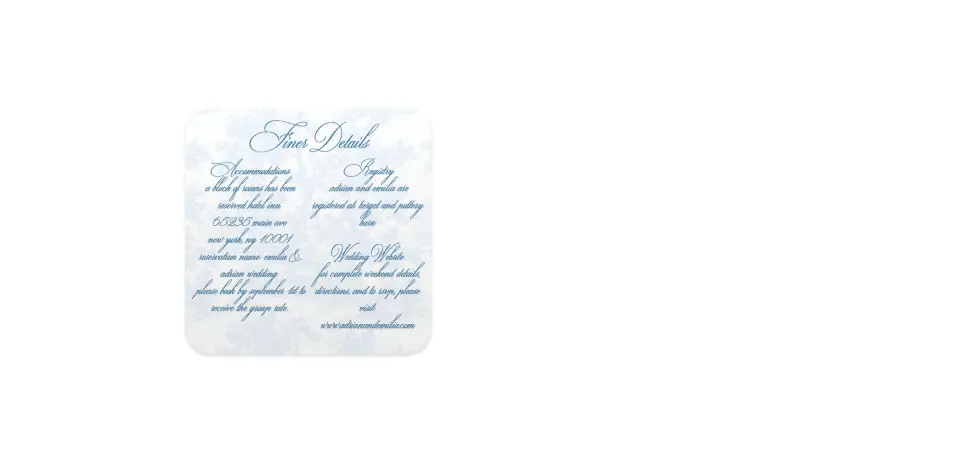 Wedding Invitation Shapes
