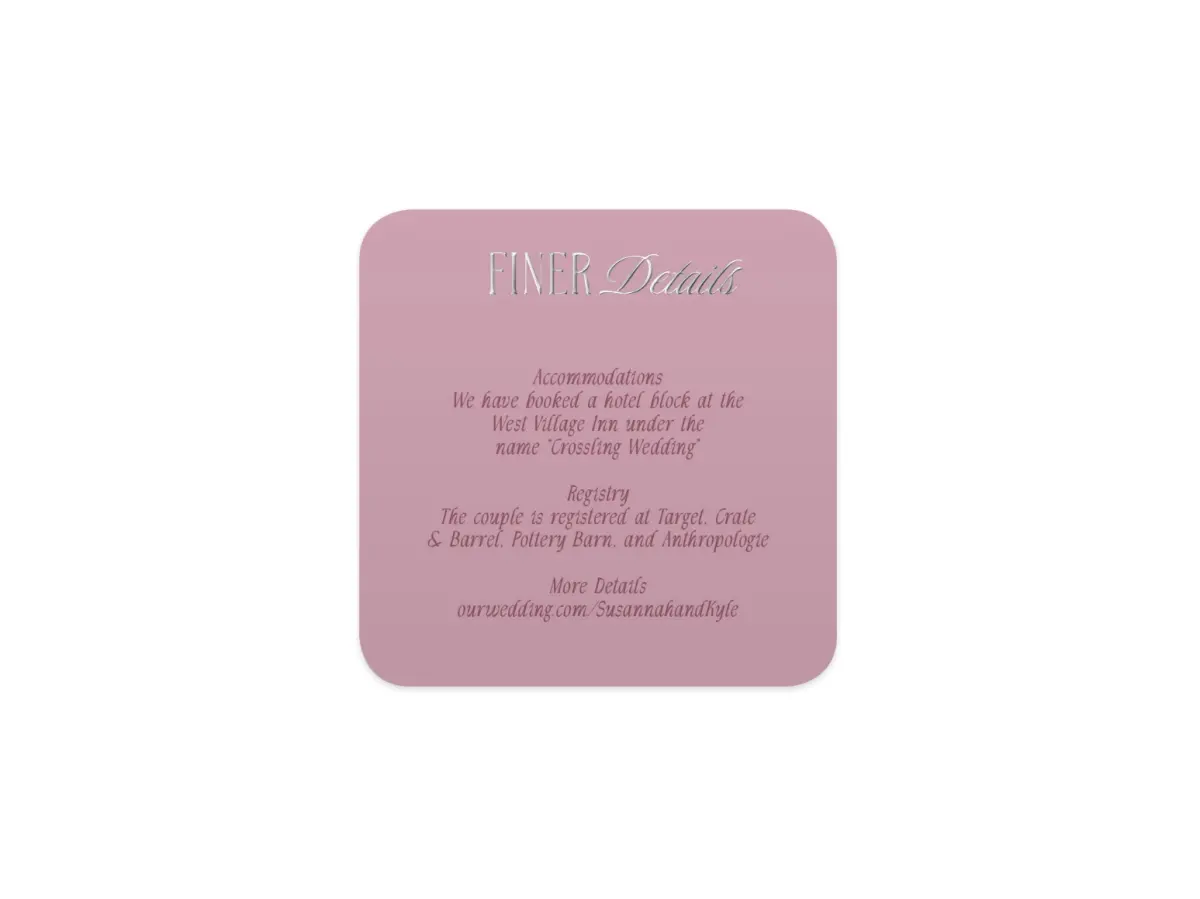 Wedding Invitation Shapes