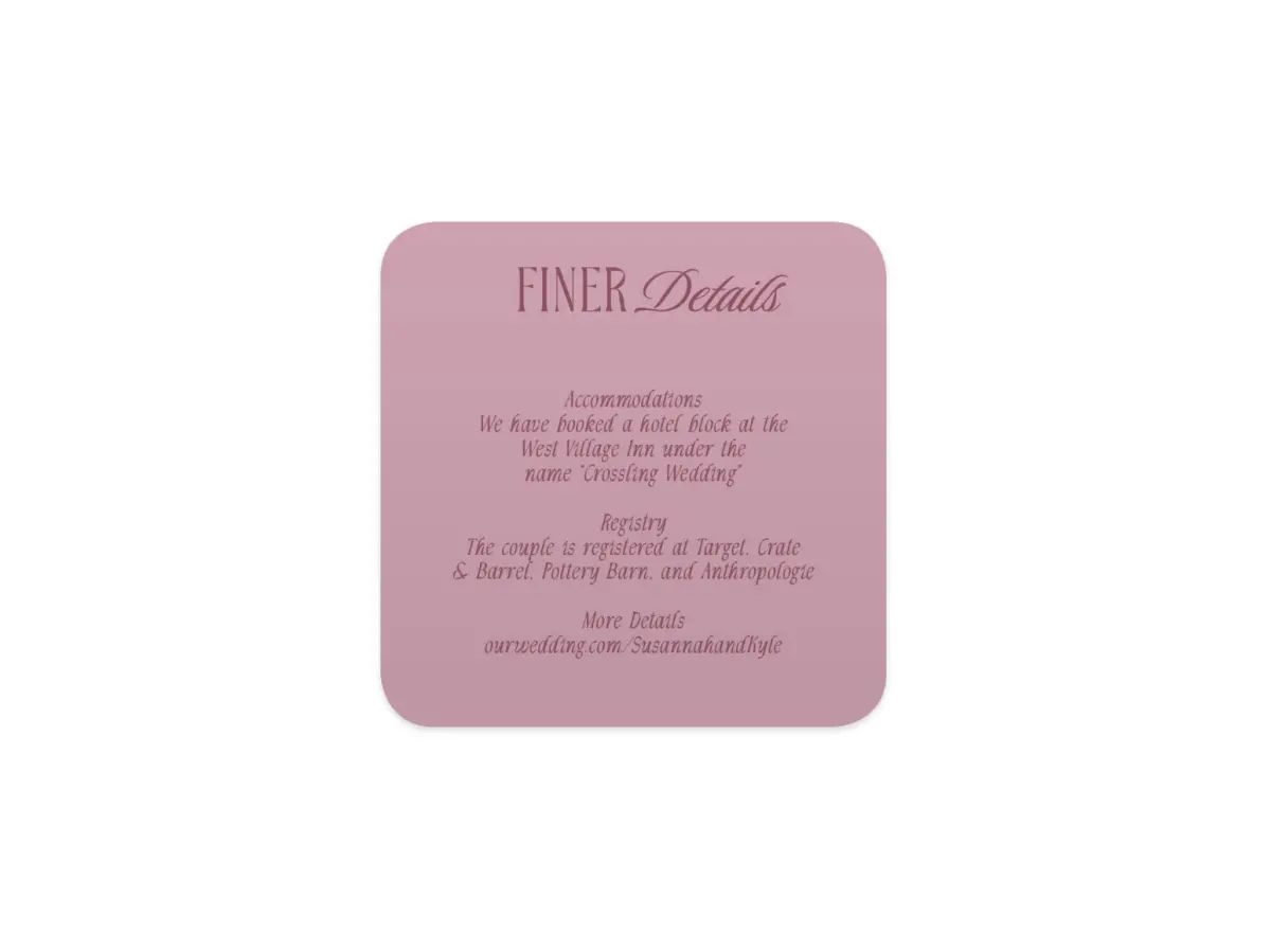 Wedding Invitation Shapes