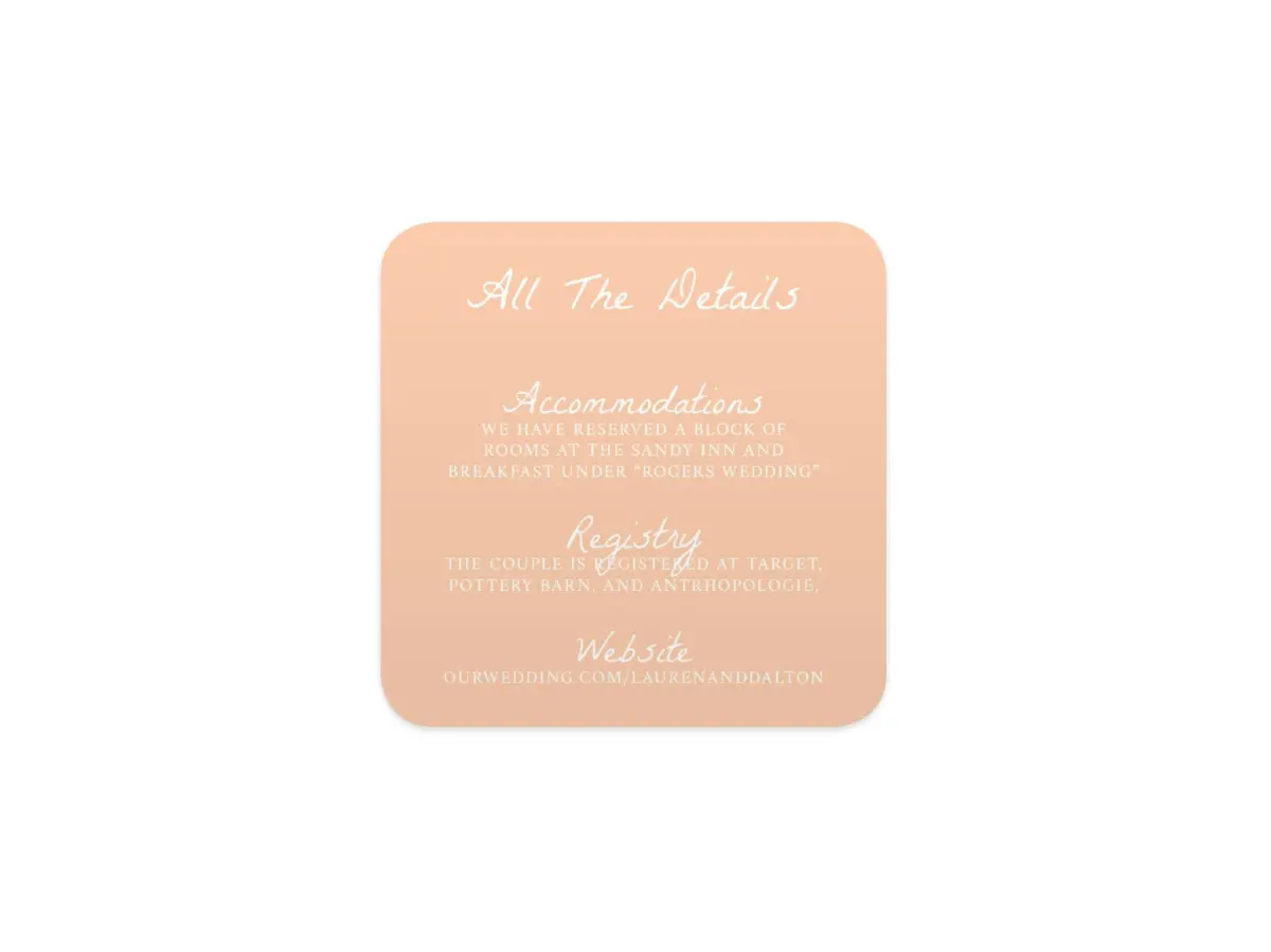 Wedding Invitation Shapes