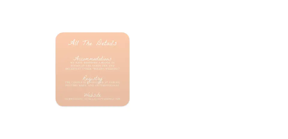Wedding Invitation Shapes