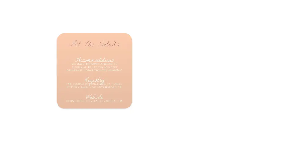 Wedding Invitation Shapes