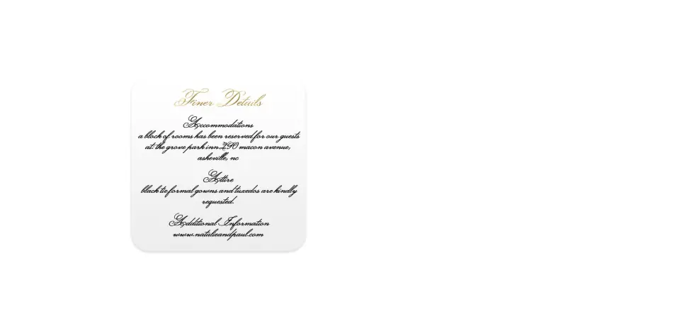 Wedding Invitation Shapes