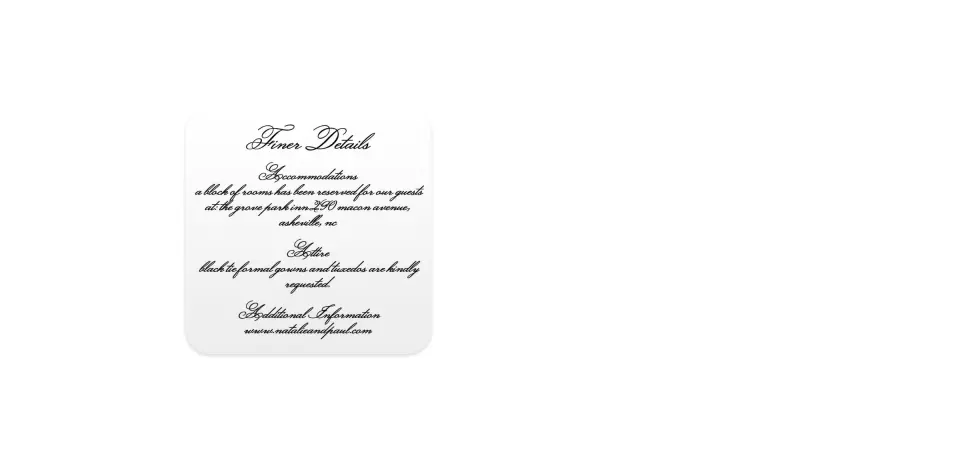 Wedding Invitation Shapes