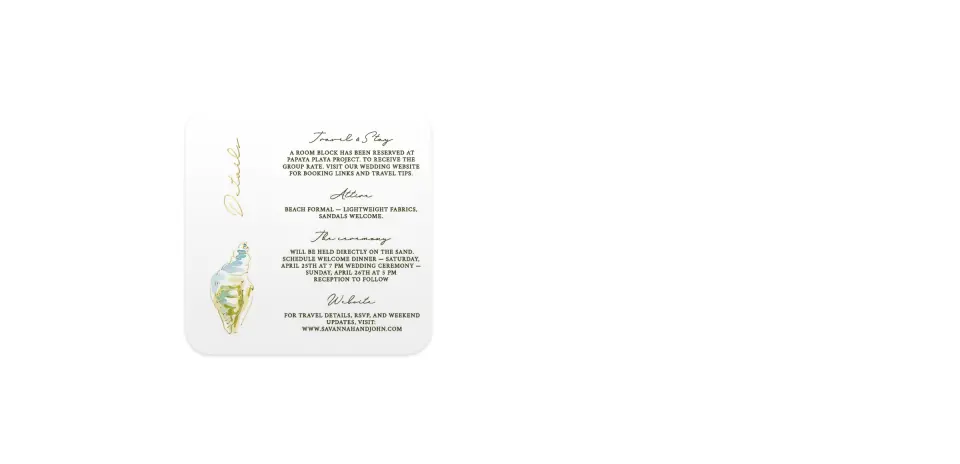Wedding Invitation Shapes