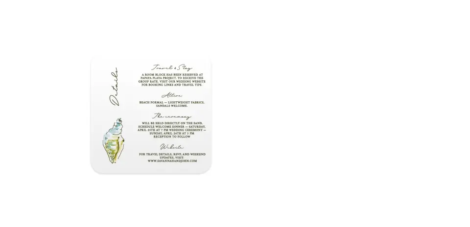 Wedding Invitation Shapes