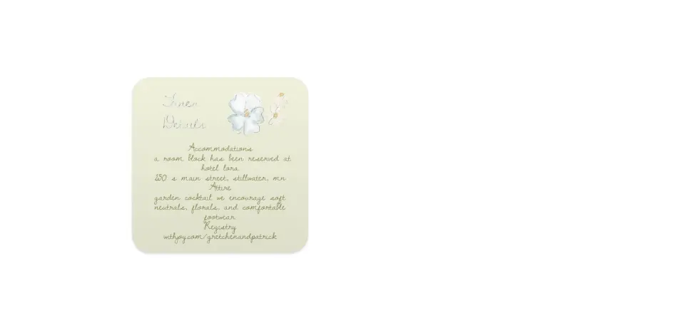 Wedding Invitation Shapes
