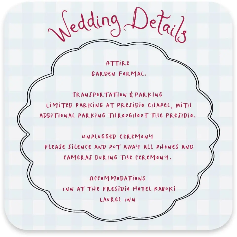 This is a 4" x 4" Wedding Invitation Enclosure Card called Love Dove printed in full color with Gold foil on Luxe Satin paper