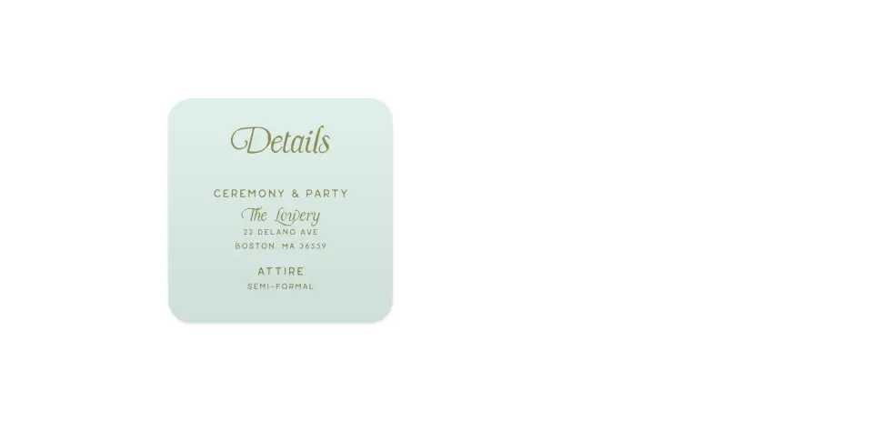 Wedding Invitation Shapes