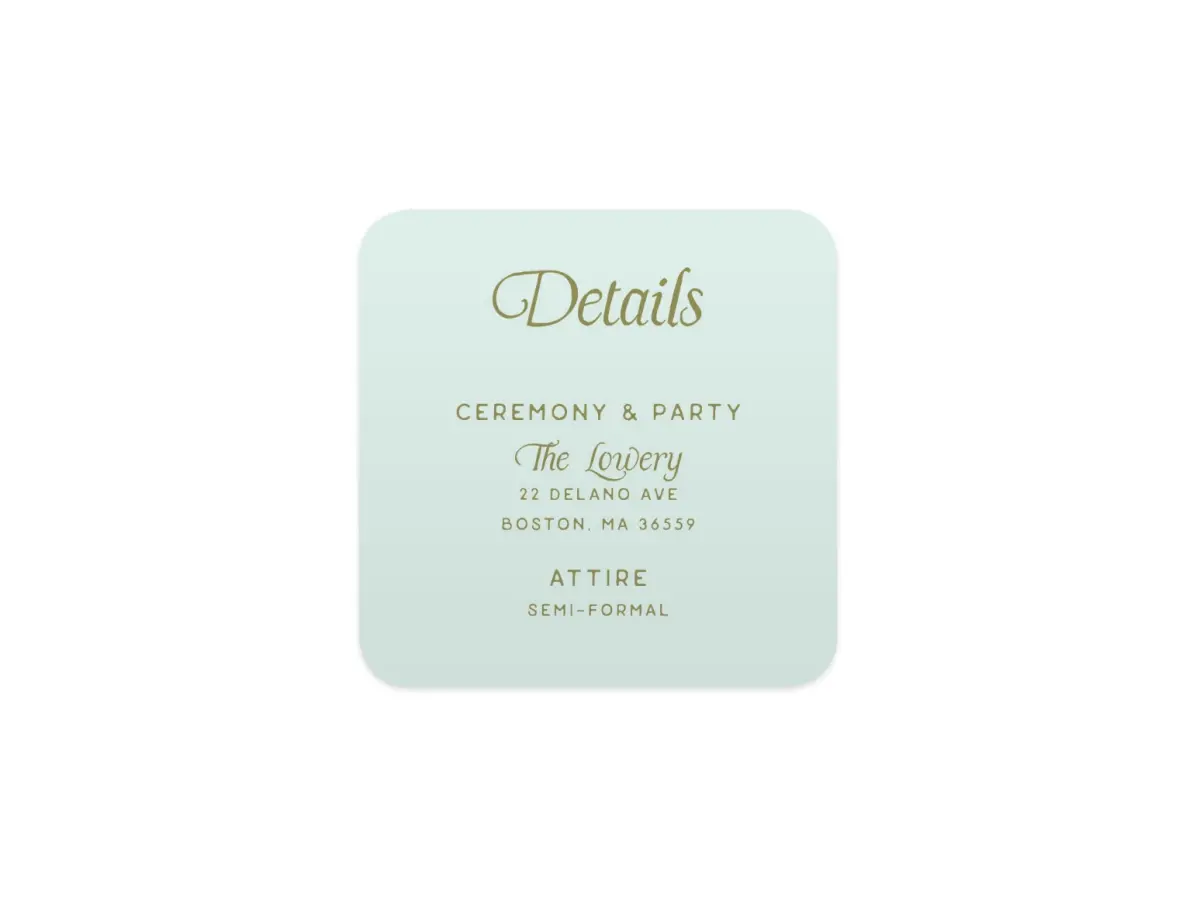 Wedding Invitation Shapes