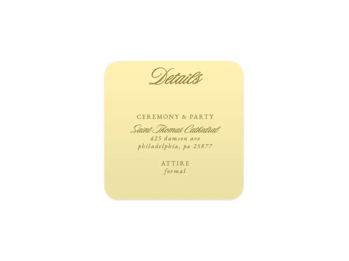 Wedding Invitation Shapes