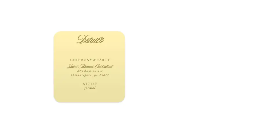 Wedding Invitation Shapes