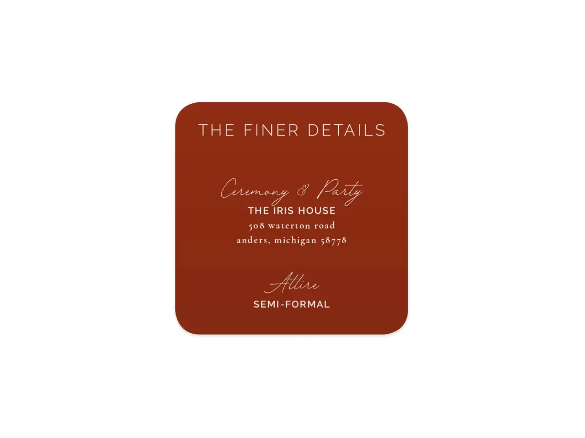 Wedding Invitation Shapes