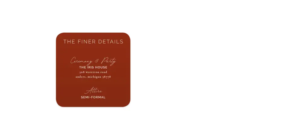 Wedding Invitation Shapes