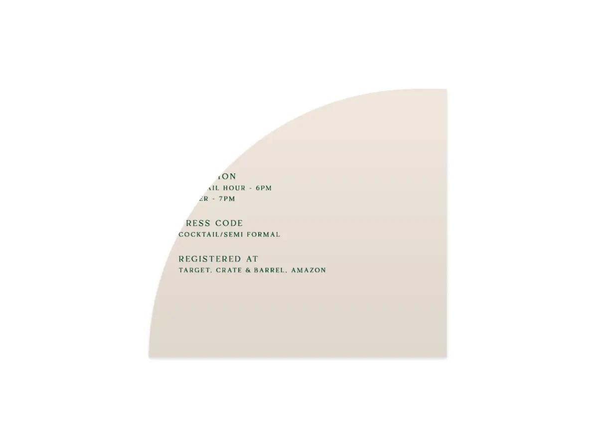 Wedding Invitation Shapes