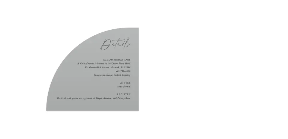 Wedding Invitation Shapes