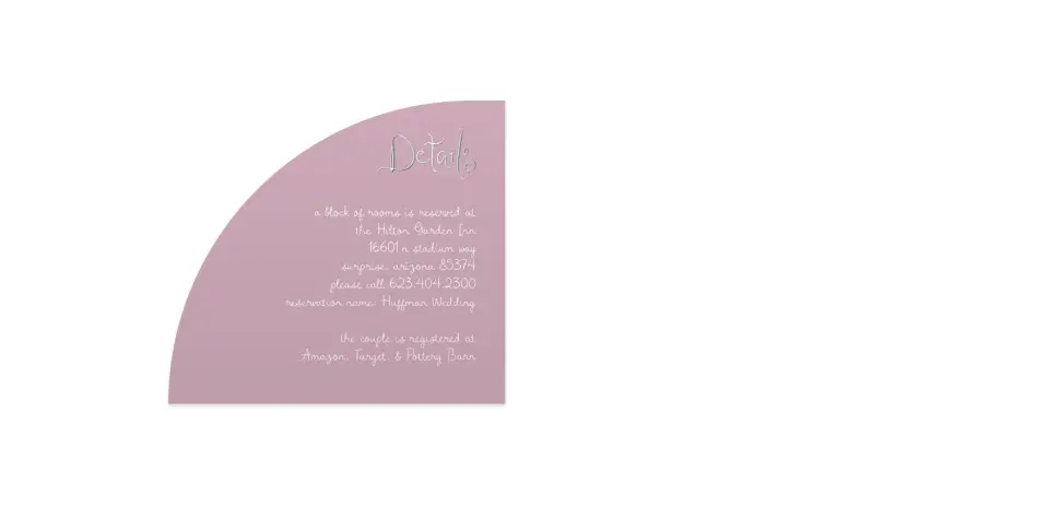 Wedding Invitation Shapes