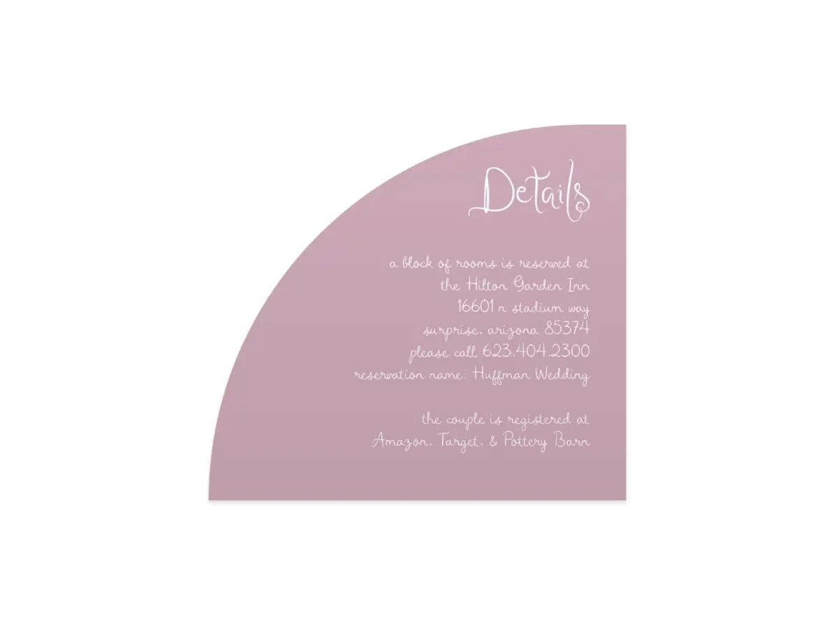 Wedding Invitation Shapes