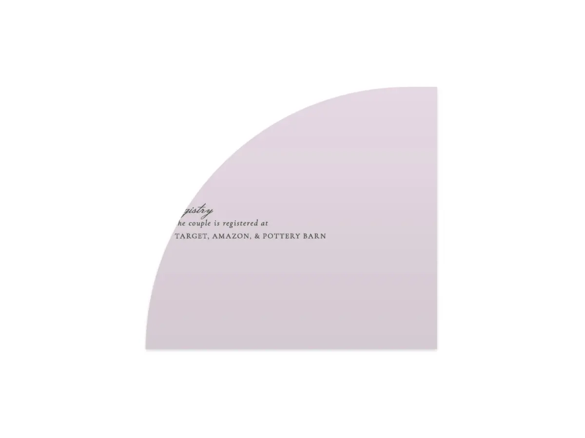 Wedding Invitation Shapes