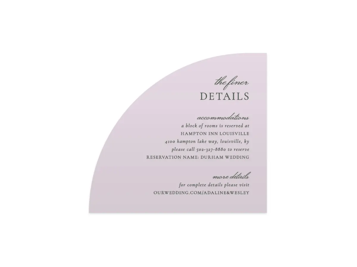 Wedding Invitation Shapes