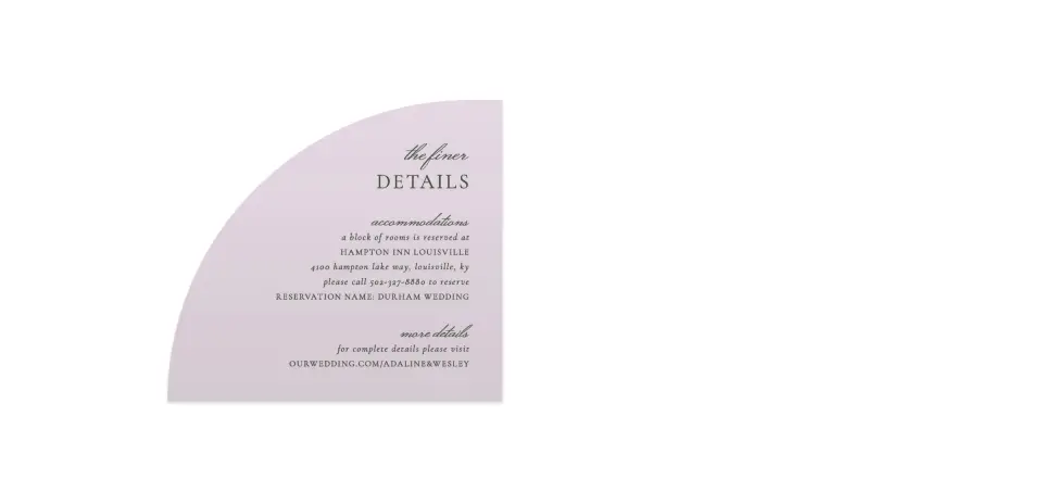 Wedding Invitation Shapes