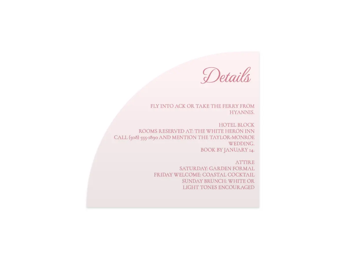 Wedding Invitation Shapes