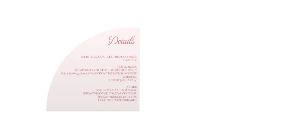 Wedding Invitation Shapes