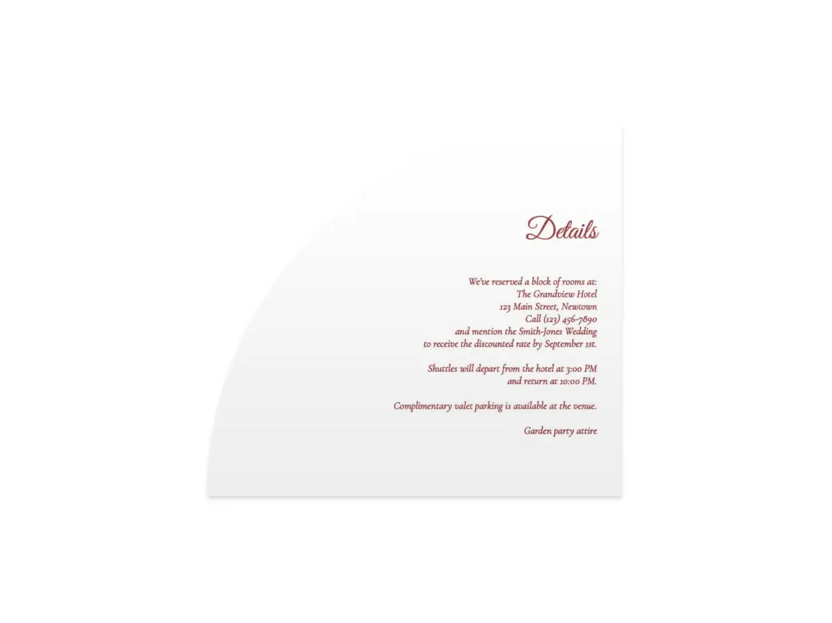 Wedding Invitation Shapes
