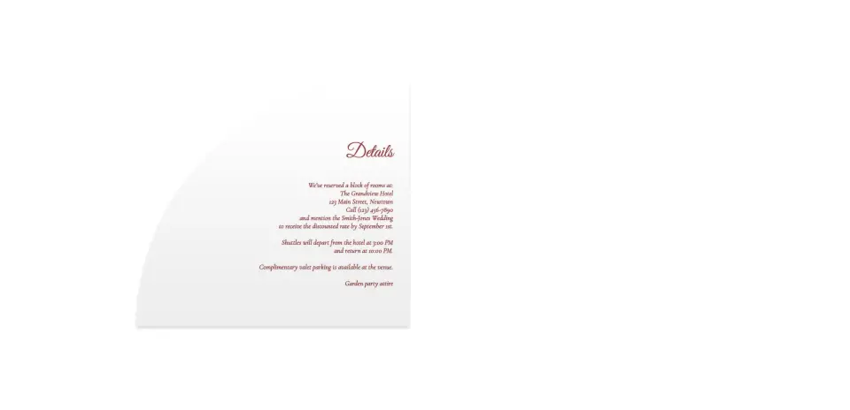 Wedding Invitation Shapes